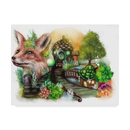 Sheena Pike Art And Illustration 'Fox Cottage' Canvas Art,18x24